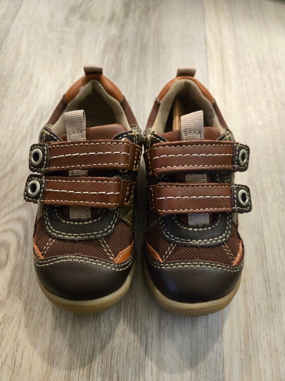 Perfection Jumping Jacks Boys Leather Tennis Shoes | Size 7
